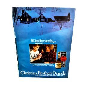1981 Christians Brothers Brandy Original Print Ad Vintage